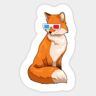 Fox Glasses Sticker